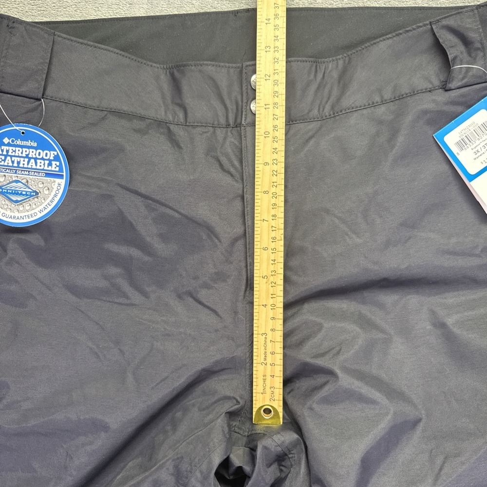 Columbia Womens Bugaboo Ski Snow Pants Black Omni Tech Waterproof 3X Plus Size - Picture 7 of 11